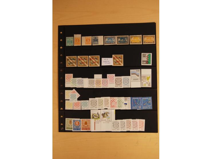 1918/2000, sehr saubere ungebrauchte und postfrische Sammlung, dabei viele bessere Werte, teils doppelt, wie Mi.-Nr. 43-45B, 