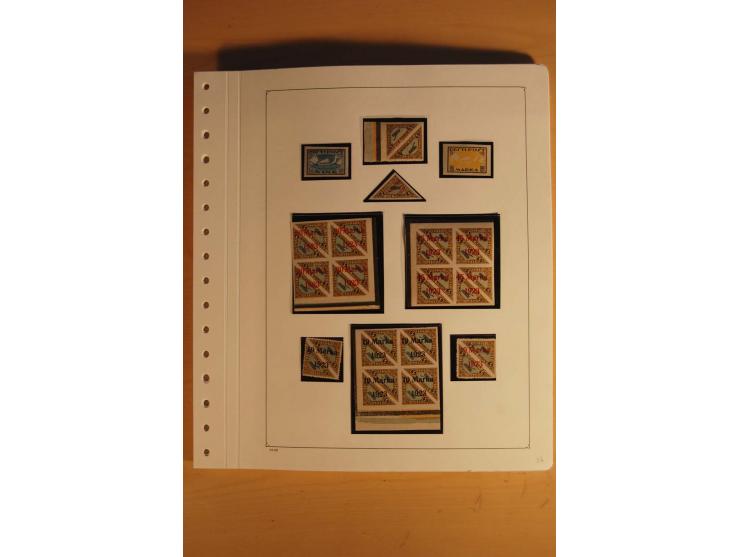 1918/2000, sehr saubere ungebrauchte und postfrische Sammlung, dabei viele bessere Werte, teils doppelt, wie Mi.-Nr. 43-45B, 