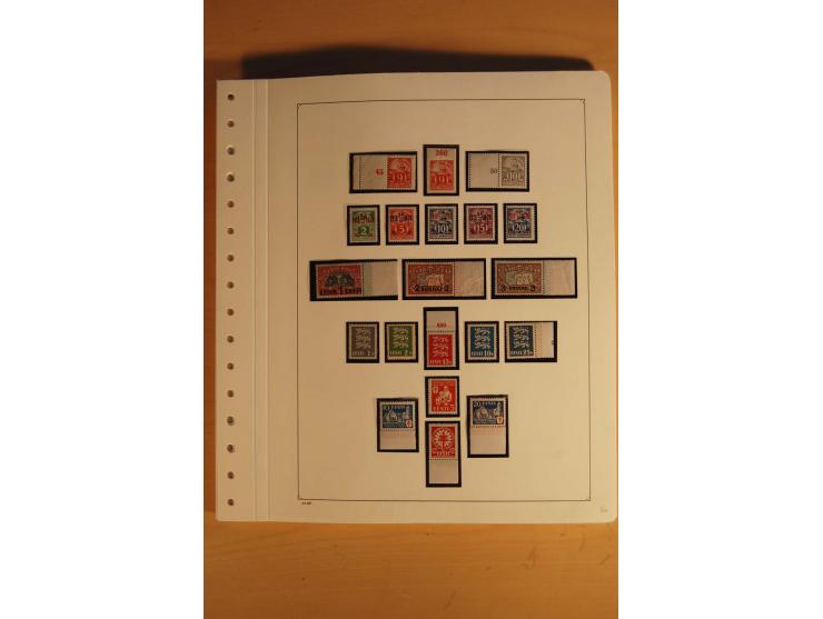 1918/2000, sehr saubere ungebrauchte und postfrische Sammlung, dabei viele bessere Werte, teils doppelt, wie Mi.-Nr. 43-45B, 