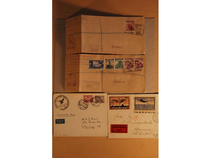  1850/1942, 23 Briefe und Karten ab Vorphila mit einigen besseren und interessanten Stücken, dazu etwas Polen mit Flugpost
