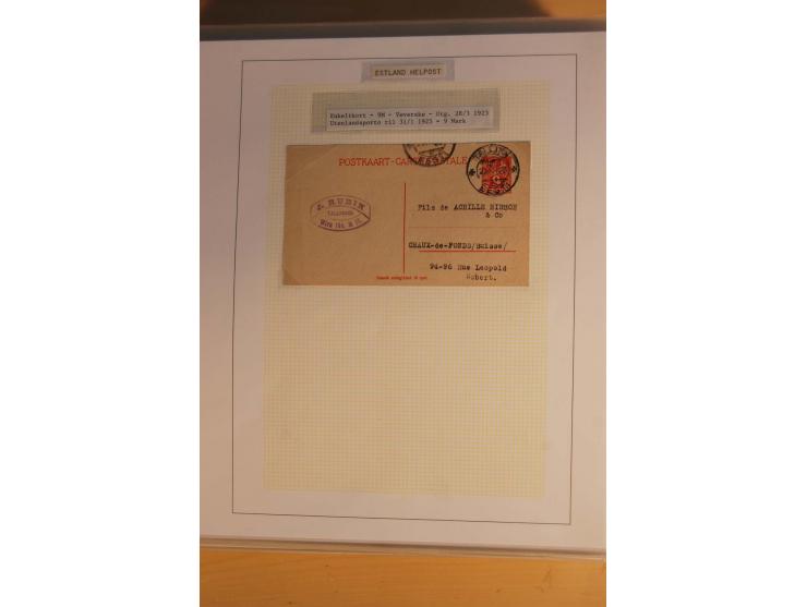 1923/40, 168 gebrauchte Ganzsachen Mi.-Nr. P1-29, dabei verschiedene Typen, Plattenfehler, Papiersorten, seltene Destinatione