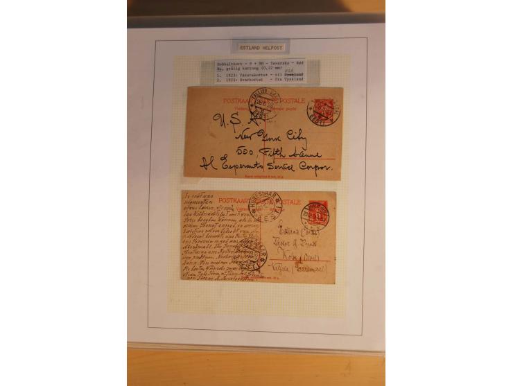 1923/40, 168 gebrauchte Ganzsachen Mi.-Nr. P1-29, dabei verschiedene Typen, Plattenfehler, Papiersorten, seltene Destinatione