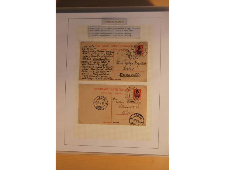 1923/40, 168 gebrauchte Ganzsachen Mi.-Nr. P1-29, dabei verschiedene Typen, Plattenfehler, Papiersorten, seltene Destinatione