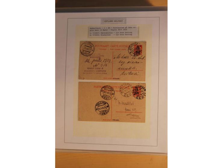 1923/40, 168 gebrauchte Ganzsachen Mi.-Nr. P1-29, dabei verschiedene Typen, Plattenfehler, Papiersorten, seltene Destinatione