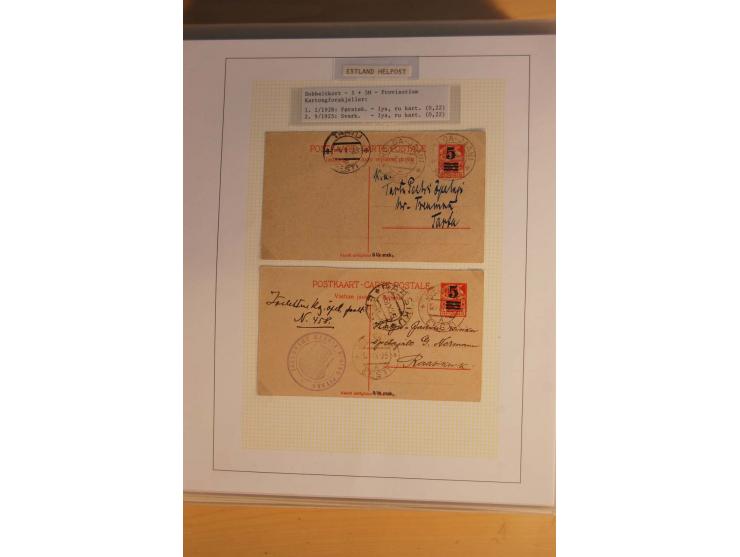 1923/40, 168 gebrauchte Ganzsachen Mi.-Nr. P1-29, dabei verschiedene Typen, Plattenfehler, Papiersorten, seltene Destinatione