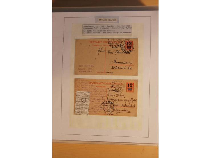 1923/40, 168 gebrauchte Ganzsachen Mi.-Nr. P1-29, dabei verschiedene Typen, Plattenfehler, Papiersorten, seltene Destinatione