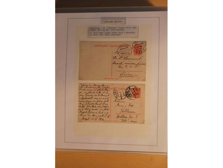 1923/40, 168 gebrauchte Ganzsachen Mi.-Nr. P1-29, dabei verschiedene Typen, Plattenfehler, Papiersorten, seltene Destinatione