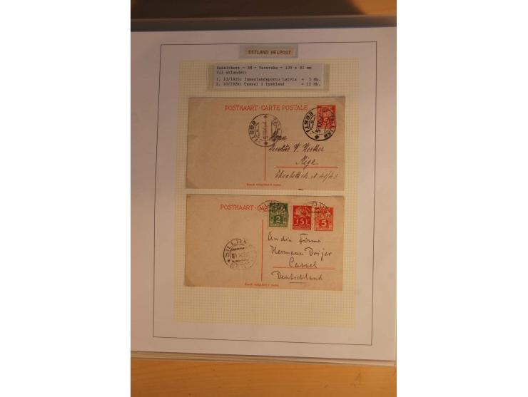 1923/40, 168 gebrauchte Ganzsachen Mi.-Nr. P1-29, dabei verschiedene Typen, Plattenfehler, Papiersorten, seltene Destinatione