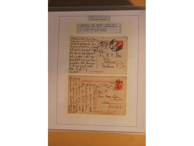 1923/40, 168 gebrauchte Ganzsachen Mi.-Nr. P1-29, dabei verschiedene Typen, Plattenfehler, Papiersorten, seltene Destinatione