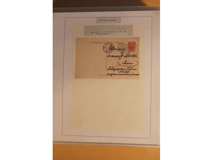 1923/40, 168 gebrauchte Ganzsachen Mi.-Nr. P1-29, dabei verschiedene Typen, Plattenfehler, Papiersorten, seltene Destinatione
