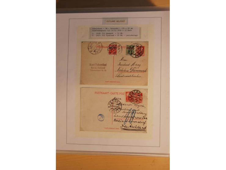 1923/40, 168 gebrauchte Ganzsachen Mi.-Nr. P1-29, dabei verschiedene Typen, Plattenfehler, Papiersorten, seltene Destinatione
