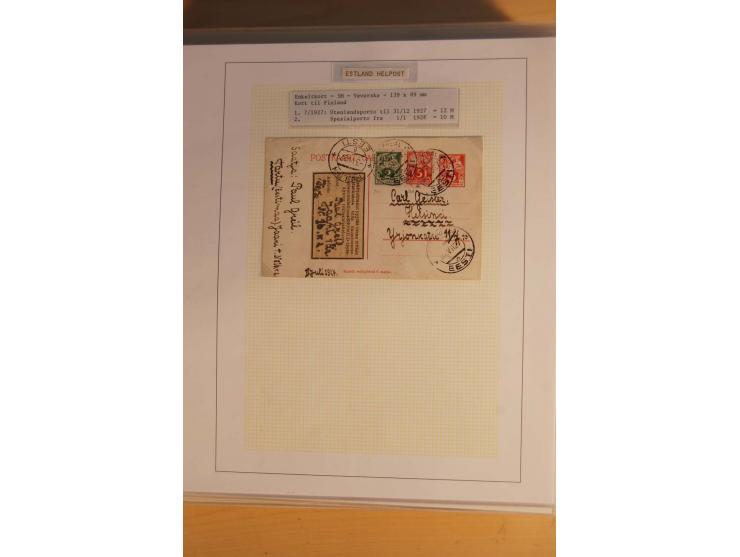 1923/40, 168 gebrauchte Ganzsachen Mi.-Nr. P1-29, dabei verschiedene Typen, Plattenfehler, Papiersorten, seltene Destinatione