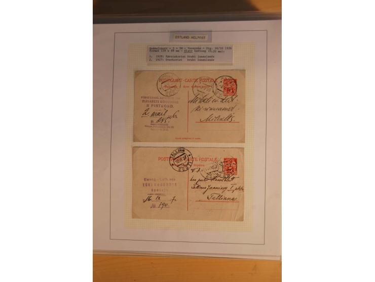 1923/40, 168 gebrauchte Ganzsachen Mi.-Nr. P1-29, dabei verschiedene Typen, Plattenfehler, Papiersorten, seltene Destinatione