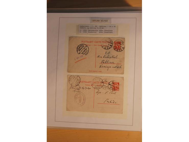 1923/40, 168 gebrauchte Ganzsachen Mi.-Nr. P1-29, dabei verschiedene Typen, Plattenfehler, Papiersorten, seltene Destinatione