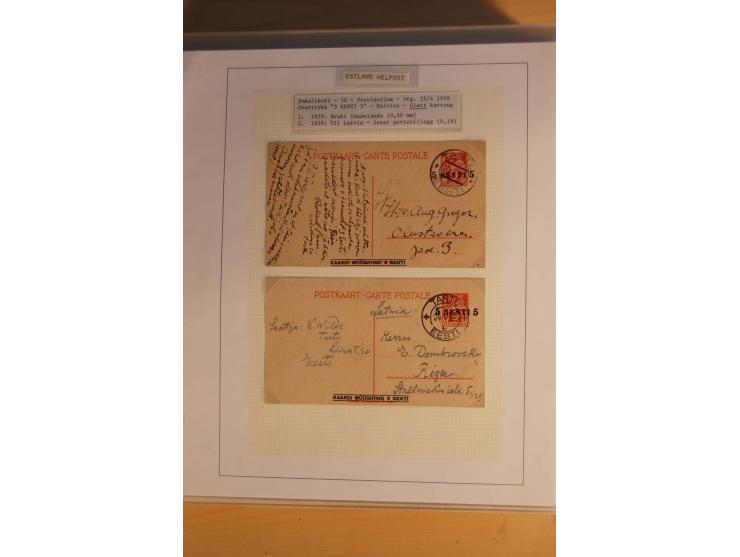 1923/40, 168 gebrauchte Ganzsachen Mi.-Nr. P1-29, dabei verschiedene Typen, Plattenfehler, Papiersorten, seltene Destinatione