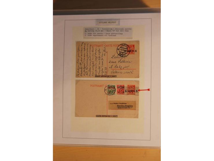 1923/40, 168 gebrauchte Ganzsachen Mi.-Nr. P1-29, dabei verschiedene Typen, Plattenfehler, Papiersorten, seltene Destinatione