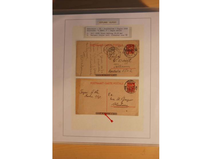 1923/40, 168 gebrauchte Ganzsachen Mi.-Nr. P1-29, dabei verschiedene Typen, Plattenfehler, Papiersorten, seltene Destinatione