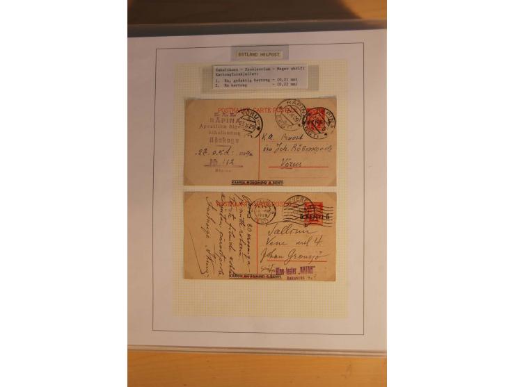 1923/40, 168 gebrauchte Ganzsachen Mi.-Nr. P1-29, dabei verschiedene Typen, Plattenfehler, Papiersorten, seltene Destinatione