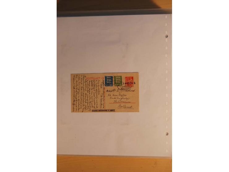 1923/40, 168 gebrauchte Ganzsachen Mi.-Nr. P1-29, dabei verschiedene Typen, Plattenfehler, Papiersorten, seltene Destinatione