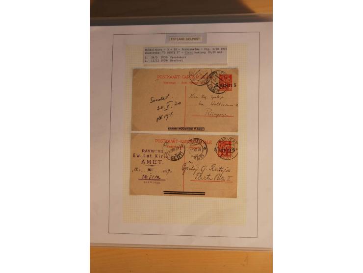 1923/40, 168 gebrauchte Ganzsachen Mi.-Nr. P1-29, dabei verschiedene Typen, Plattenfehler, Papiersorten, seltene Destinatione
