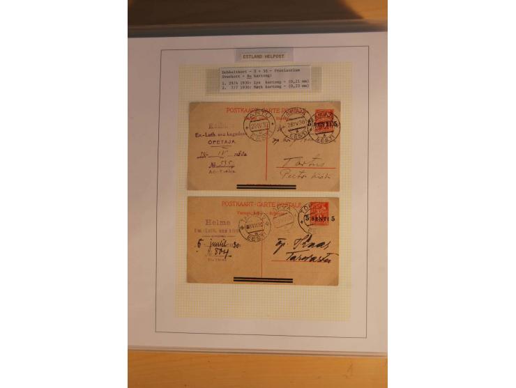 1923/40, 168 gebrauchte Ganzsachen Mi.-Nr. P1-29, dabei verschiedene Typen, Plattenfehler, Papiersorten, seltene Destinatione
