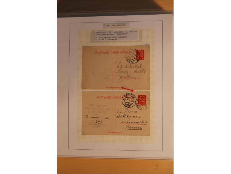 1923/40, 168 gebrauchte Ganzsachen Mi.-Nr. P1-29, dabei verschiedene Typen, Plattenfehler, Papiersorten, seltene Destinatione