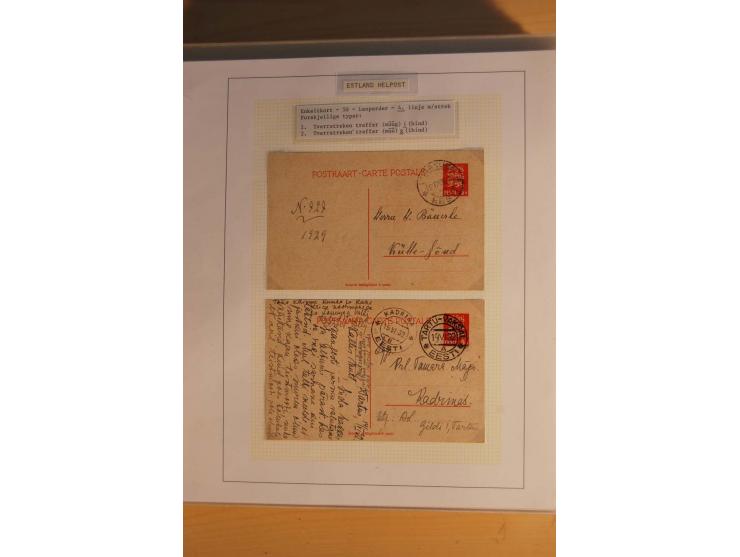 1923/40, 168 gebrauchte Ganzsachen Mi.-Nr. P1-29, dabei verschiedene Typen, Plattenfehler, Papiersorten, seltene Destinatione