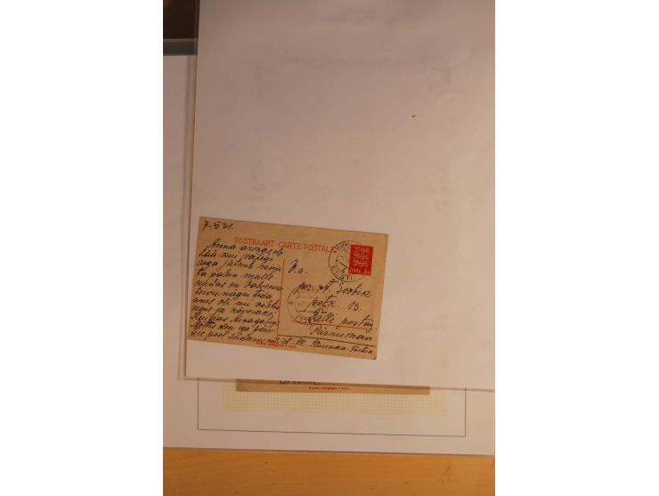 1923/40, 168 gebrauchte Ganzsachen Mi.-Nr. P1-29, dabei verschiedene Typen, Plattenfehler, Papiersorten, seltene Destinatione