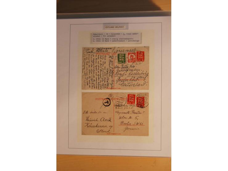 1923/40, 168 gebrauchte Ganzsachen Mi.-Nr. P1-29, dabei verschiedene Typen, Plattenfehler, Papiersorten, seltene Destinatione