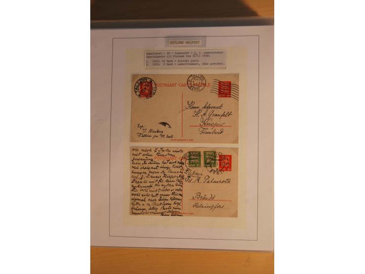 1923/40, 168 gebrauchte Ganzsachen Mi.-Nr. P1-29, dabei verschiedene Typen, Plattenfehler, Papiersorten, seltene Destinatione