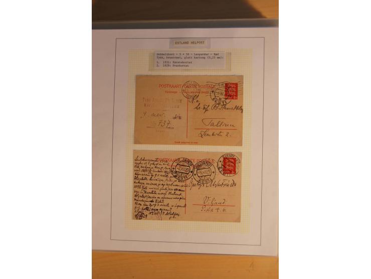 1923/40, 168 gebrauchte Ganzsachen Mi.-Nr. P1-29, dabei verschiedene Typen, Plattenfehler, Papiersorten, seltene Destinatione