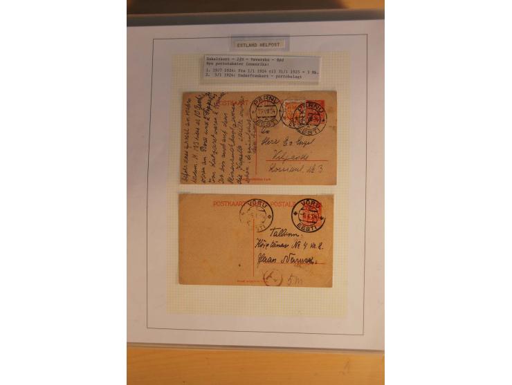 1923/40, 168 gebrauchte Ganzsachen Mi.-Nr. P1-29, dabei verschiedene Typen, Plattenfehler, Papiersorten, seltene Destinatione