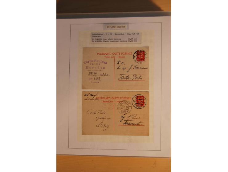 1923/40, 168 gebrauchte Ganzsachen Mi.-Nr. P1-29, dabei verschiedene Typen, Plattenfehler, Papiersorten, seltene Destinatione