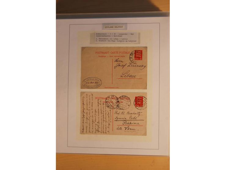 1923/40, 168 gebrauchte Ganzsachen Mi.-Nr. P1-29, dabei verschiedene Typen, Plattenfehler, Papiersorten, seltene Destinatione