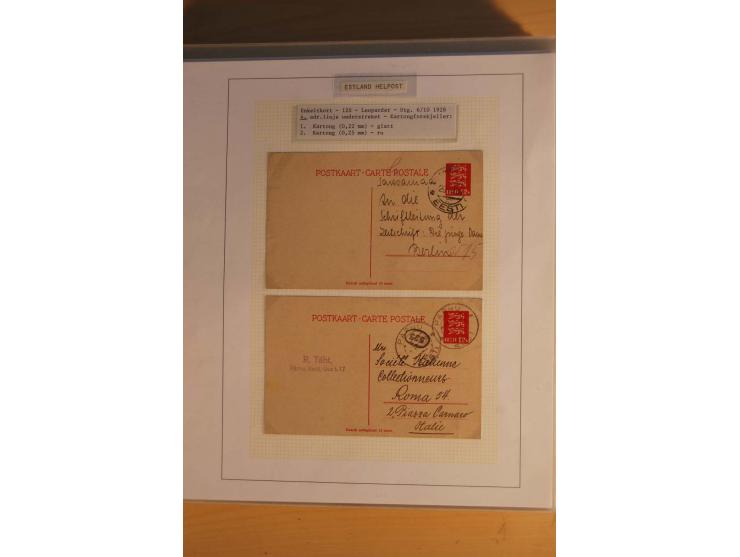 1923/40, 168 gebrauchte Ganzsachen Mi.-Nr. P1-29, dabei verschiedene Typen, Plattenfehler, Papiersorten, seltene Destinatione