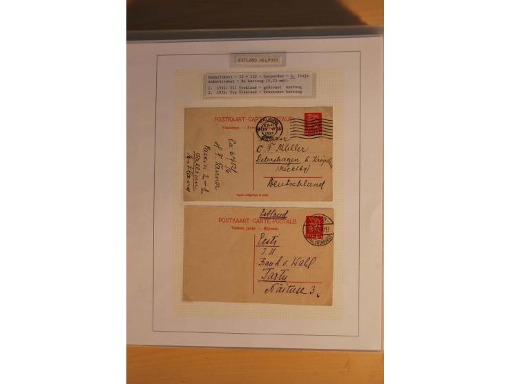 1923/40, 168 gebrauchte Ganzsachen Mi.-Nr. P1-29, dabei verschiedene Typen, Plattenfehler, Papiersorten, seltene Destinatione
