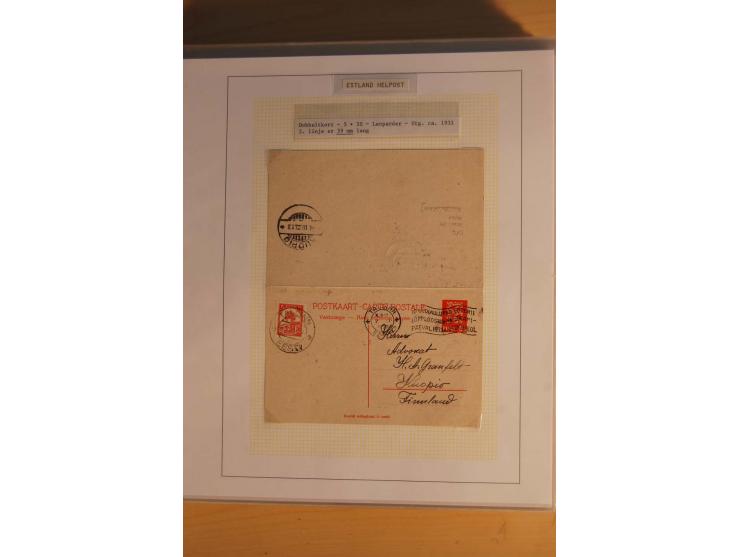 1923/40, 168 gebrauchte Ganzsachen Mi.-Nr. P1-29, dabei verschiedene Typen, Plattenfehler, Papiersorten, seltene Destinatione