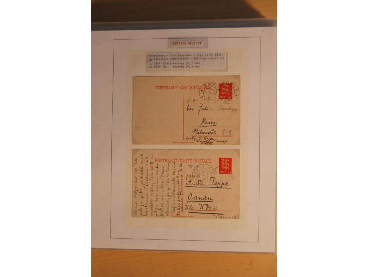 1923/40, 168 gebrauchte Ganzsachen Mi.-Nr. P1-29, dabei verschiedene Typen, Plattenfehler, Papiersorten, seltene Destinatione