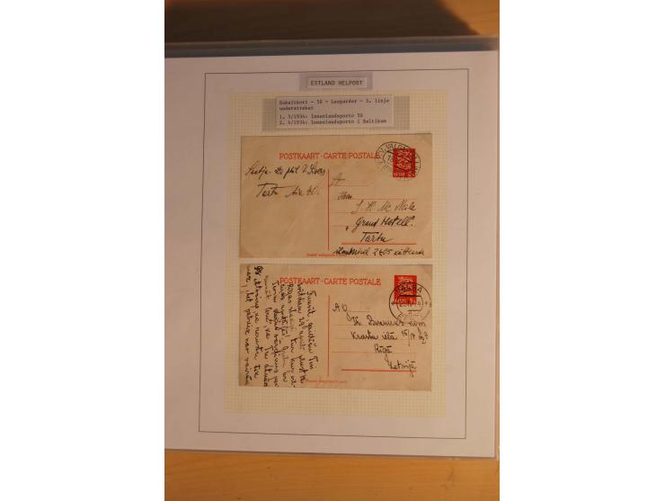 1923/40, 168 gebrauchte Ganzsachen Mi.-Nr. P1-29, dabei verschiedene Typen, Plattenfehler, Papiersorten, seltene Destinatione