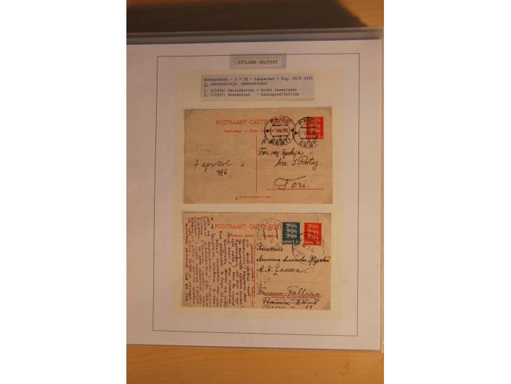 1923/40, 168 gebrauchte Ganzsachen Mi.-Nr. P1-29, dabei verschiedene Typen, Plattenfehler, Papiersorten, seltene Destinatione