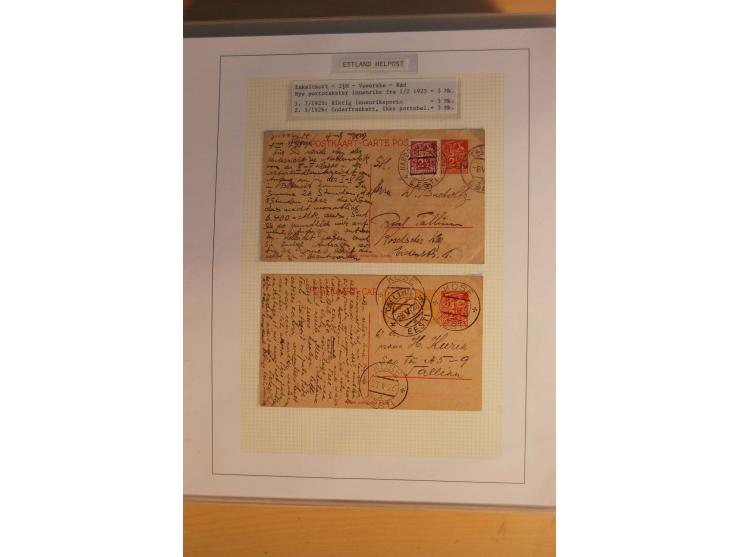 1923/40, 168 gebrauchte Ganzsachen Mi.-Nr. P1-29, dabei verschiedene Typen, Plattenfehler, Papiersorten, seltene Destinatione