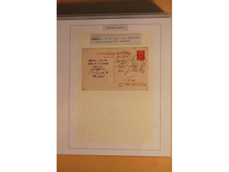 1923/40, 168 gebrauchte Ganzsachen Mi.-Nr. P1-29, dabei verschiedene Typen, Plattenfehler, Papiersorten, seltene Destinatione