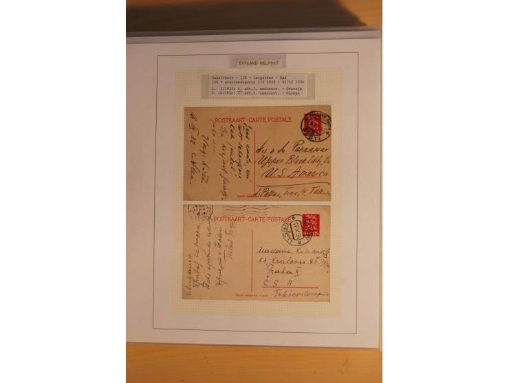 1923/40, 168 gebrauchte Ganzsachen Mi.-Nr. P1-29, dabei verschiedene Typen, Plattenfehler, Papiersorten, seltene Destinatione