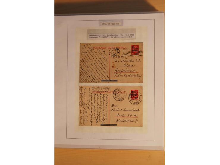 1923/40, 168 gebrauchte Ganzsachen Mi.-Nr. P1-29, dabei verschiedene Typen, Plattenfehler, Papiersorten, seltene Destinatione