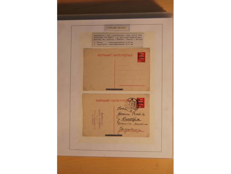 1923/40, 168 gebrauchte Ganzsachen Mi.-Nr. P1-29, dabei verschiedene Typen, Plattenfehler, Papiersorten, seltene Destinatione