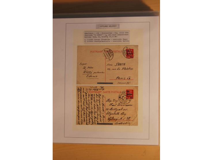 1923/40, 168 gebrauchte Ganzsachen Mi.-Nr. P1-29, dabei verschiedene Typen, Plattenfehler, Papiersorten, seltene Destinatione