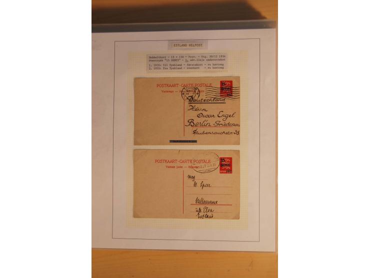 1923/40, 168 gebrauchte Ganzsachen Mi.-Nr. P1-29, dabei verschiedene Typen, Plattenfehler, Papiersorten, seltene Destinatione