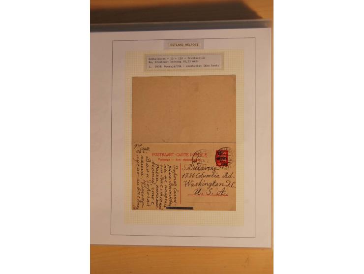 1923/40, 168 gebrauchte Ganzsachen Mi.-Nr. P1-29, dabei verschiedene Typen, Plattenfehler, Papiersorten, seltene Destinatione