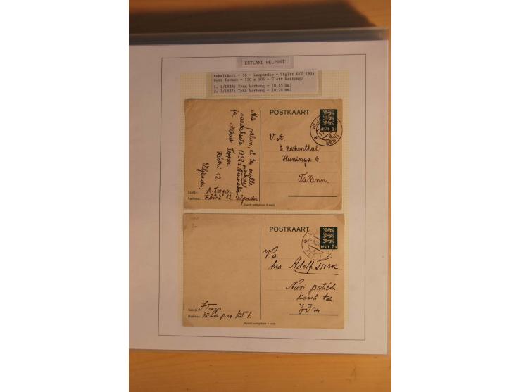 1923/40, 168 gebrauchte Ganzsachen Mi.-Nr. P1-29, dabei verschiedene Typen, Plattenfehler, Papiersorten, seltene Destinatione