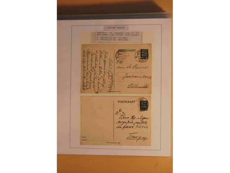 1923/40, 168 gebrauchte Ganzsachen Mi.-Nr. P1-29, dabei verschiedene Typen, Plattenfehler, Papiersorten, seltene Destinatione
